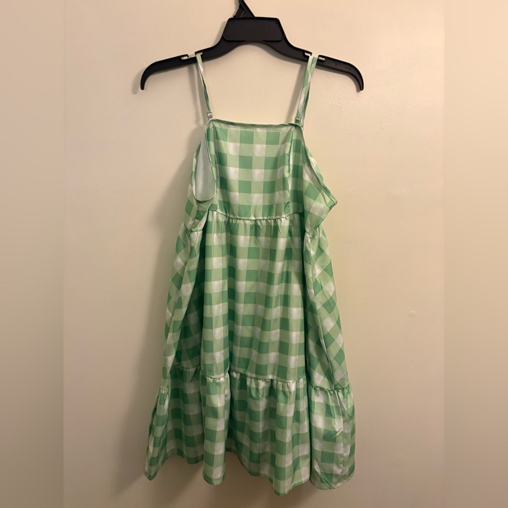 Green Checkered Dress